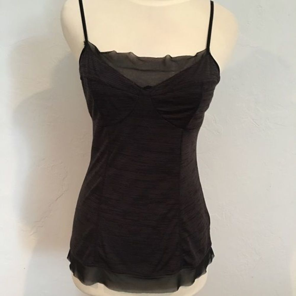 Tracy Reese Black Poly Viscose Camisole large NWT - Picture 6 of 16